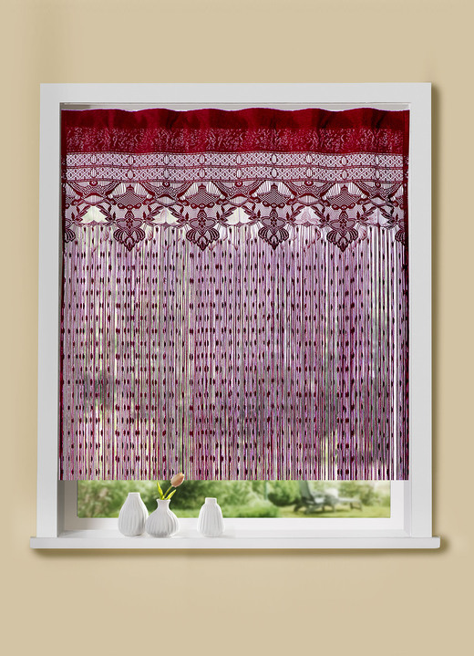 Klassiek - Draadjaloezieën voor gordijnroeden en rails, in Größe 303 (H125xB95 cm) bis 307 (H225xB95 cm), in Farbe ROOD Ansicht 1