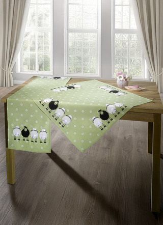 Tafel- en kamerdecoratie met pluche applicaties
