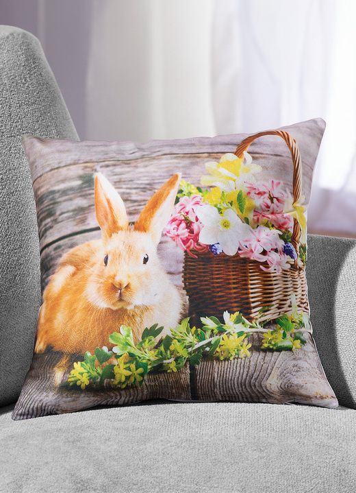 Decoratiekussens & slopen - Kussensloop in fluweellook, in Farbe BUNT Ansicht 1