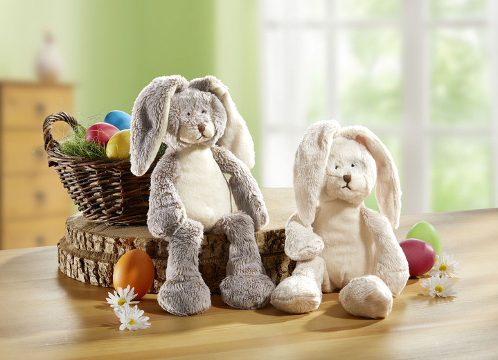 - Pluche konijntjes, set van 2, in Farbe BRAUN-WEISS Ansicht 1