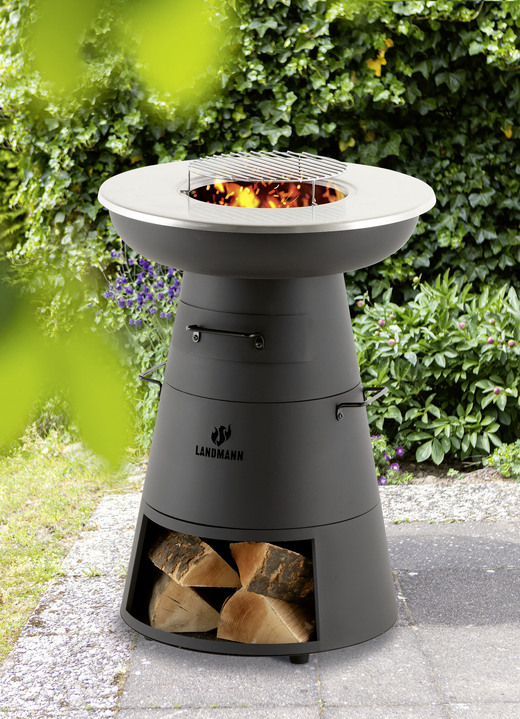 Barbecue - Landmann houtskoolgrill, in Farbe SCHWARZ Ansicht 1