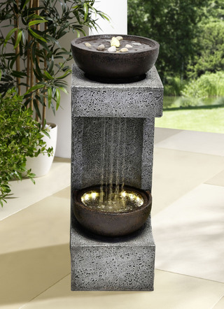 Fontein met LED-verlichting