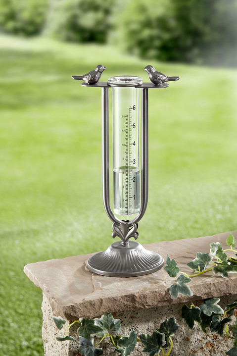 Tuingereedschap en accessoires - Regenmeter gemaakt van gegoten aluminium, in Farbe BRAUN