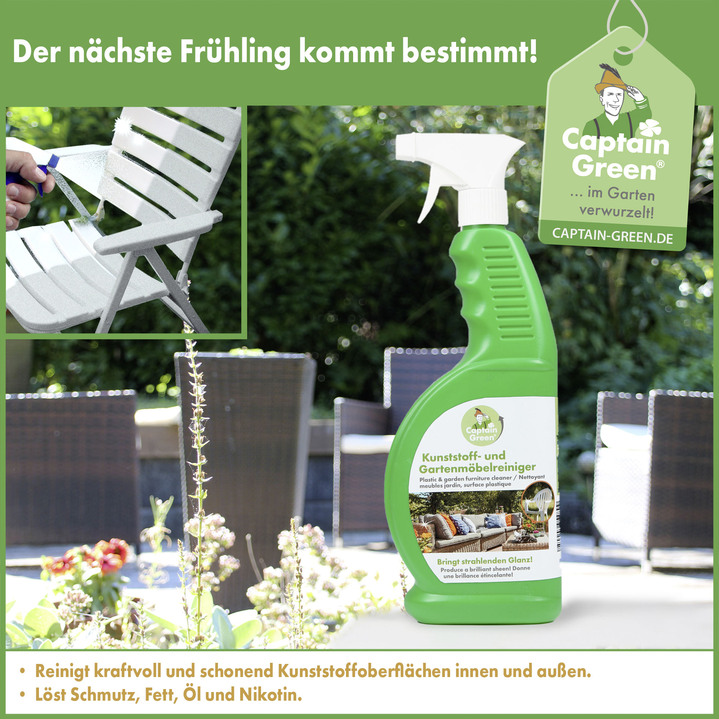 Tuinonderhoud - Captain Green kunststof- en tuinmeubelreiniger, in Farbe GRÜN