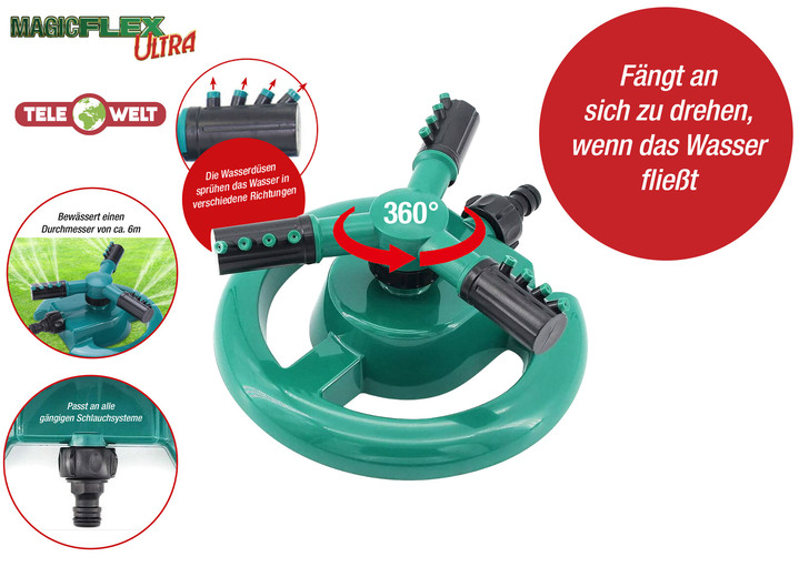 Tuingereedschap en accessoires - Magic Flex Ultra 360° tuinsproeier, in Farbe GRÜN-SCHWARZ Ansicht 1