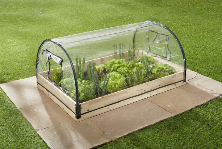 Plantenbakken - Koudframe met 2 oprolbare ramen, in Farbe TRANSPARENT Ansicht 1