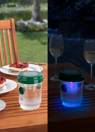 Laterne mit LED-Kerze