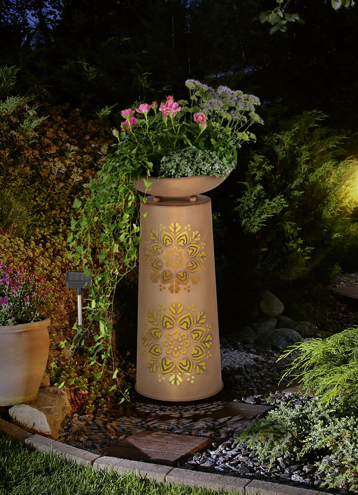 - Decoratieve zuil met mandala-motief, in Farbe ROEST Ansicht 1