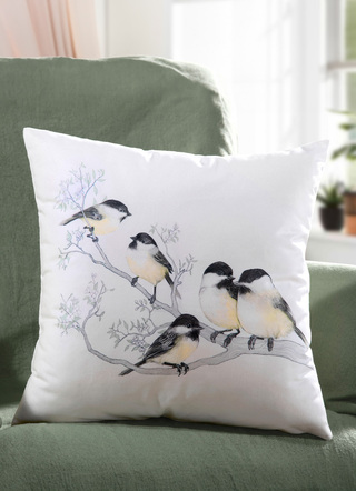 Kussenhoes met vogelmotief