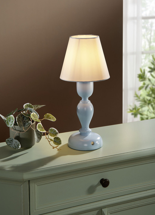 Tafellampen - Dimbare LED tafellamp, in Farbe PASTELBLAUW Ansicht 1