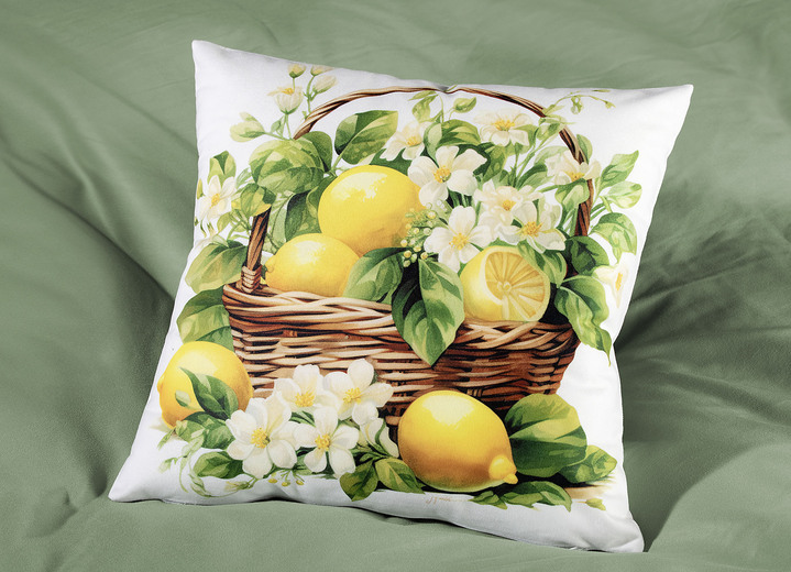 Decoratiekussens & slopen - Lemon kussenhoes met rits, in Farbe BUNT Ansicht 1