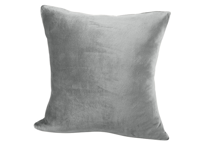 Grand foulards - Stretchhoezen met vlekbescherming, in Größe 101 (Stoelhoes) bis 905 (kussensloop, 40 x 40 cm), in Farbe SILBER Ansicht 1