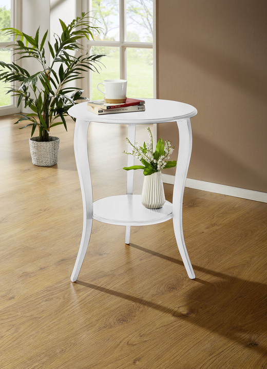 Bijzettafels - Bijzettafel, in Farbe WEISS Ansicht 1