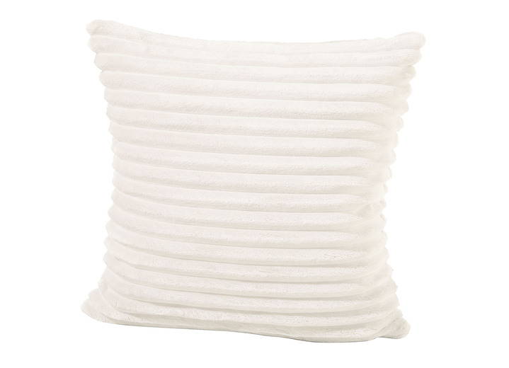 Decoratiekussens & slopen - Zachte corduroy kussenhoes, in Farbe CREME Ansicht 1