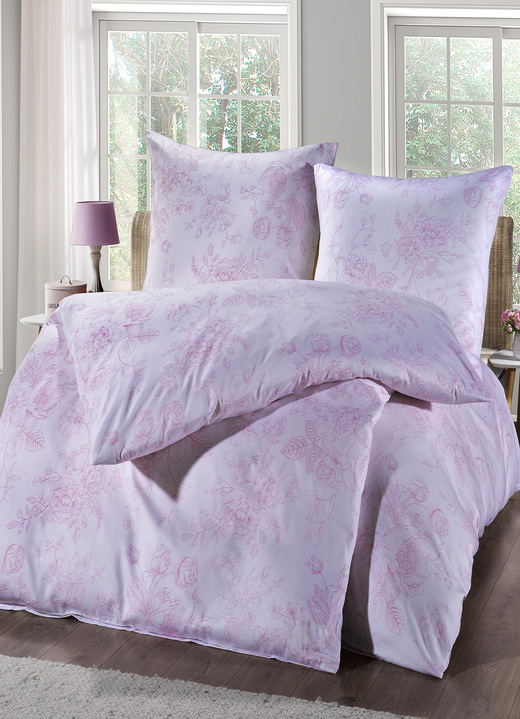 Beddengoed - Beddengoed, in Farbe WEISS-ROSA Ansicht 1