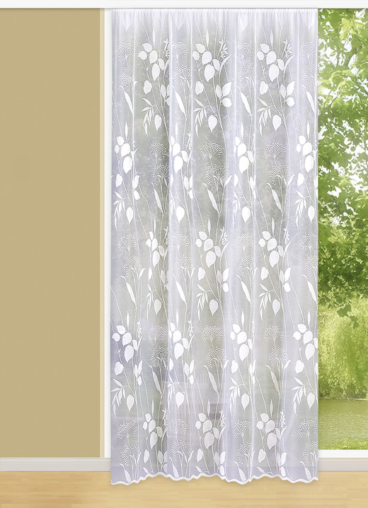 Modern - Gordijn, in Größe 140 (125 x 300 cm) bis 298 (245 x 600 cm), in Farbe WEISS Ansicht 1