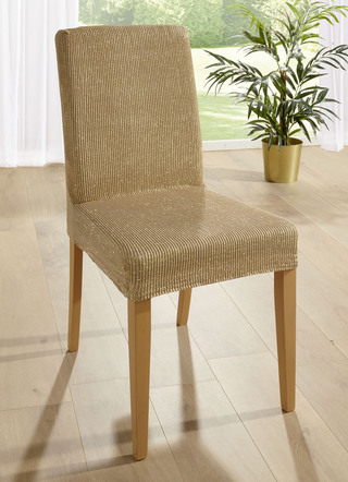 Stretch stoelhoes met glansgaren