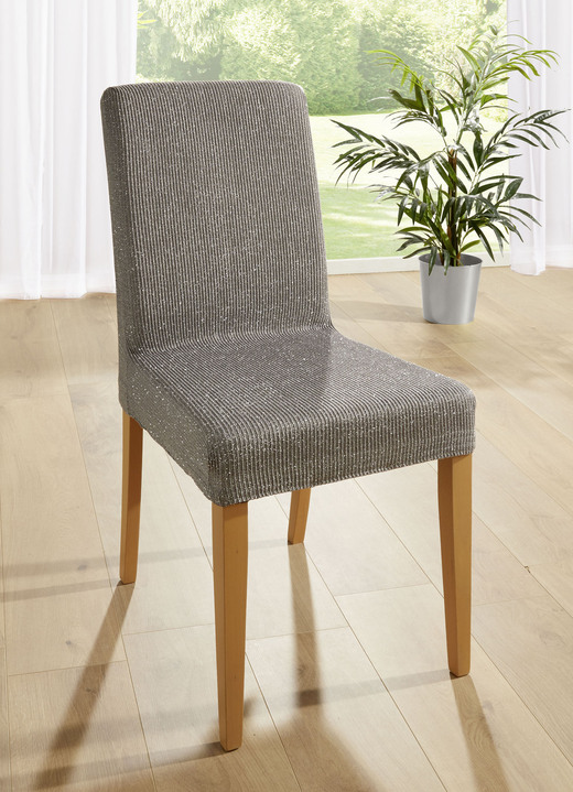 Sessel- & Sofaüberwürfe - Stuhlbezug, in Farbe GRAU Ansicht 1