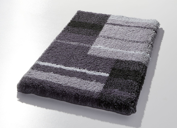 Badmatten - Badmat met antisliprug van Grund, in Größe 100 (Matje, halfrond 50/80 cm) bis 112 (Toiletdekselafdekking 47/50 cm), in Farbe GRAU Ansicht 1