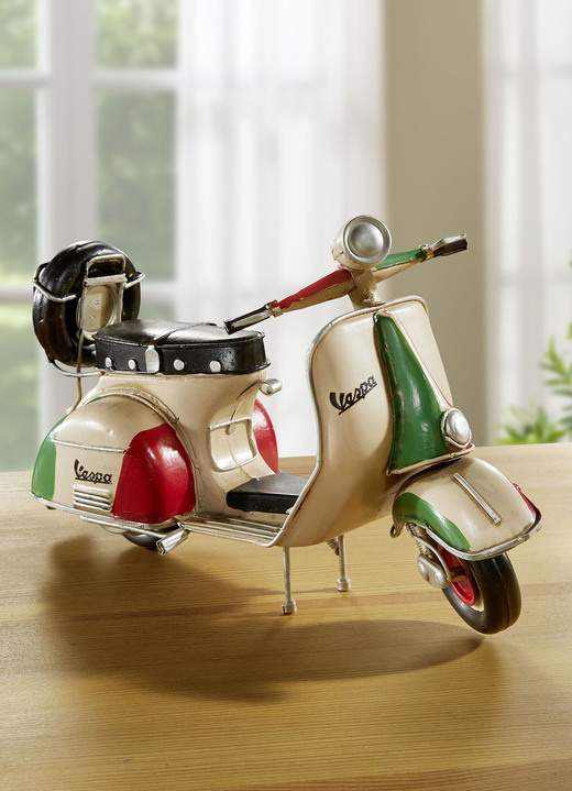 Sammlermodelle - Vespa-Roller, in Farbe CREME-ROT-GRÜN