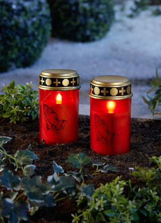 LED-Grablicht, rot, 2er-Set
