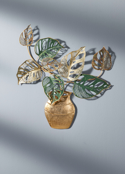 Metalen wanddecoraties - Metalen wanddecoratie, in Farbe GRÜN-GOLD