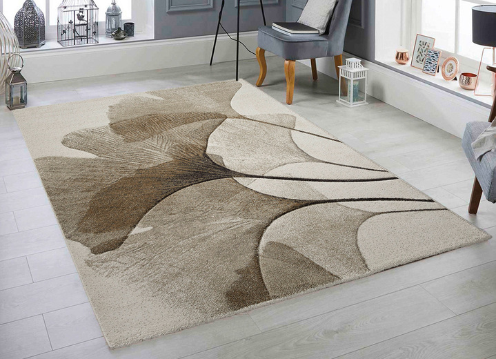 Modern - Hoogwaardige designbruggen en tapijten, in Größe 113 (vloerkleed, 80 x 150 cm) bis 282 (Tapijt, 200 x 290 cm), in Farbe BEIGE Ansicht 1