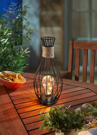 Metalen zonnedraadlamp