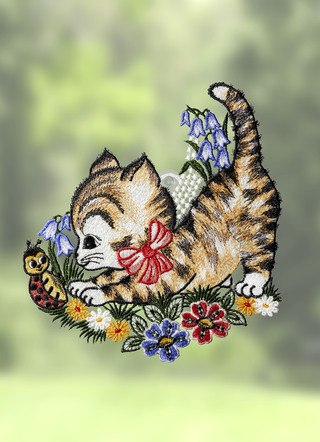 Fensterbild "Kätzche
