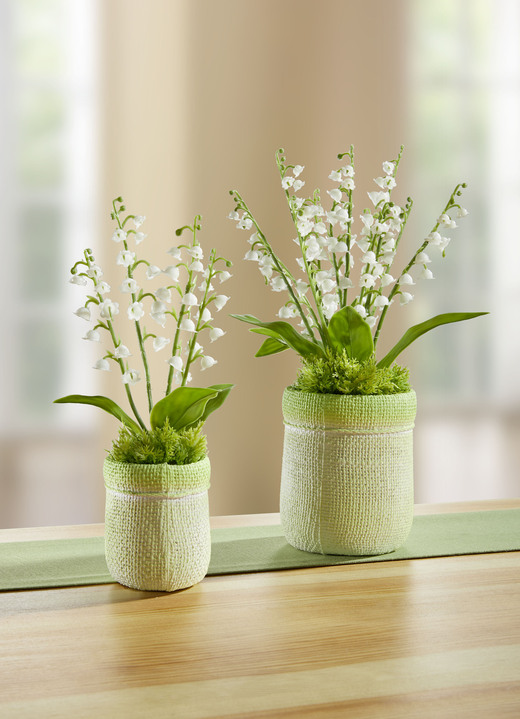 - Lelietje-van-dalen arrangement, set van 2, in Farbe GROEN-WIT