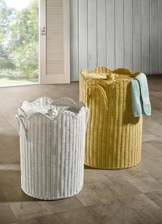 Badezimmermöbel - Wäschesammler, klein, in Farbe NATUR, in Ausführung Wäschesammler, klein