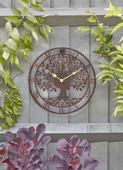 Horloges - Wandklok “Levensboom”, in Farbe ROST Ansicht 1