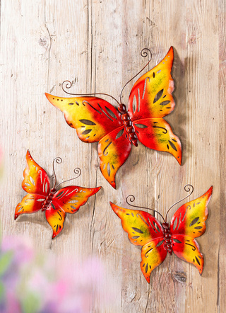 Wanddeko "Schmetterling", 3er-Set
