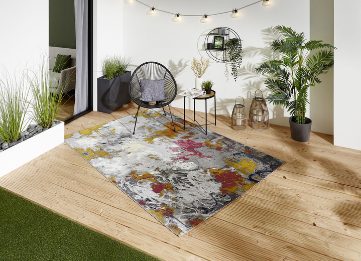 Modern - Bruggen en tapijt met antislip latex achterkant, in Größe 113 (vloerkleed, 80 x 150 cm) bis 249 (Tapijt, 160 x 235 cm), in Farbe GRIJS-MULTI Ansicht 1