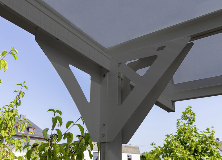 Gartengeräte und Zubehör - Carport (Flachdach, 15m²), in Farbe ANTHRAZIT Ansicht 1
