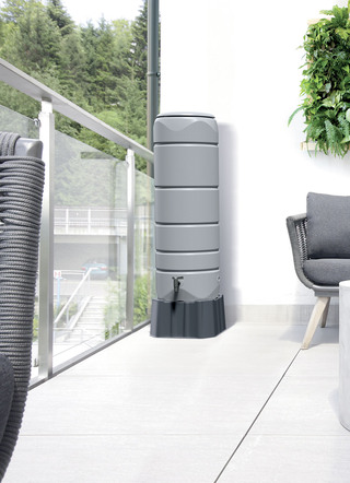 Regenton Tenso, 120L, vierkant, grijs