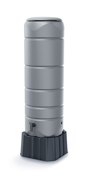 Tuingereedschap en accessoires - Regenton Tenso, 120L, vierkant, grijs, in Farbe GRIJS, in Ausführung ronde regenton Ansicht 1