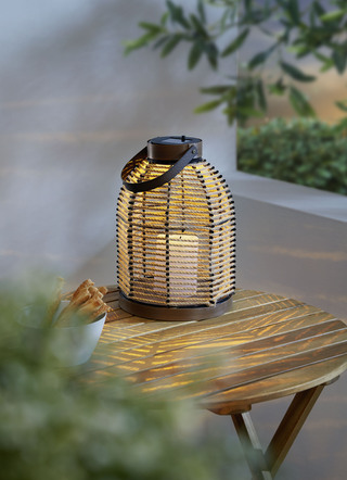 LED-lantaarn “Korbinian”, naturel