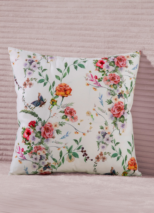 Decoratiekussens & slopen - kussensloop met fluwelen look, in Farbe BUNT