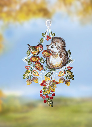 Fensterbild "Igel un
