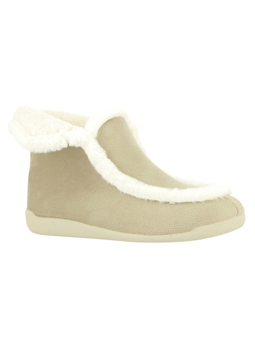 Gezondheidsschoenen - Slipper Jette van Varomed, in Größe 036 bis 042, in Farbe BEIGE Ansicht 1