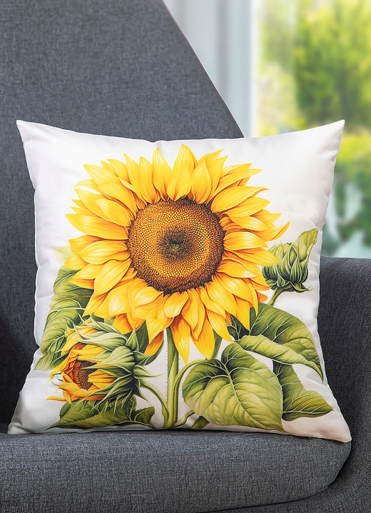 Decoratiekussens & slopen - Herfstkussenhoes met zonnebloemmotief, in Farbe BUNT