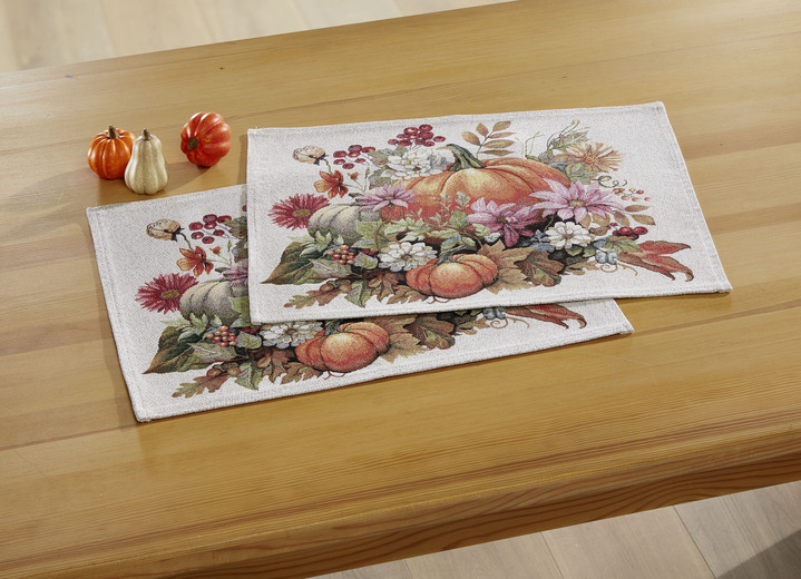 Tafellakens - Herfsttafel- en kamerdecoratie, in Größe 100 (2 placemats, 36x 45 cm) bis 404 (Kussensloop, 45 x 45 cm), in Farbe BUNT Ansicht 1