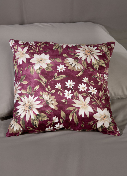 Dekokissen & Hüllen - Kissenbezug, in Farbe BORDEAUX-MULTICOLOR Ansicht 1