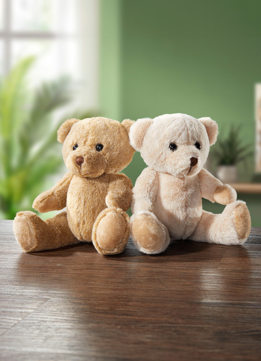 Cadeau-ideeën - Pluche teddybeer, set van 2, in Farbe BRAUN-CREME