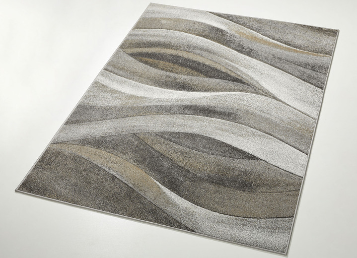 Modern - Brücke, in Größe 111 (Brücke, 60x110 cm) bis 282 (Teppich, 200x290 cm), in Farbe GRAU Ansicht 1