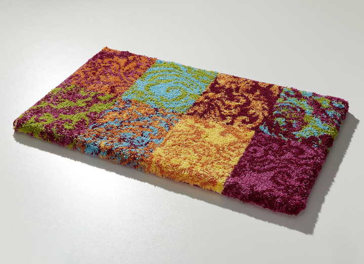 Badgarnituren - Vorleger halbrund, in Größe 100 (Vorleger halbrund, 50x 80 cm) bis 112 (WC-Deckelbezug, 47x 50 cm), in Farbe MULTICOLOR Ansicht 1