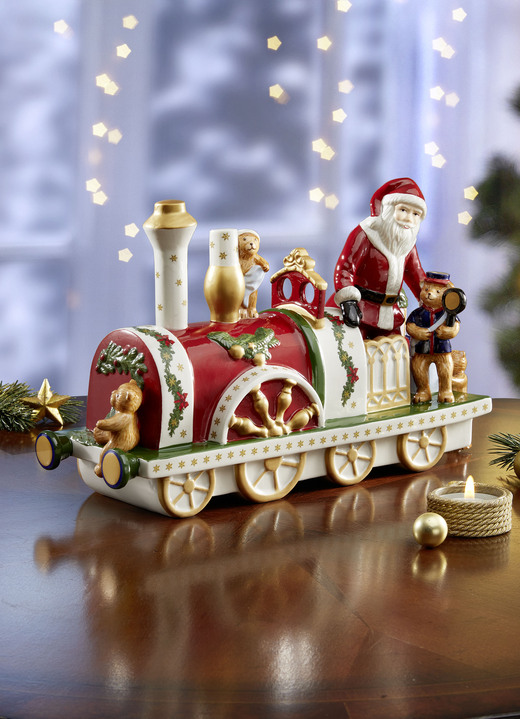 Villeroy & Boch - Porseleinen locomotief van Villeroy & Boch, in Farbe BUNT
