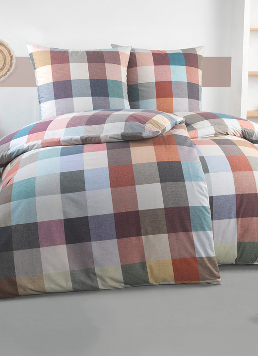 Bettwäschegarnituren - Bettwäsche-Garnitur, in Größe 112 (80x80 cm + 135x200 cm) bis 115 (80x80 cm + 155x220 cm), in Farbe MULTICOLOR Ansicht 1