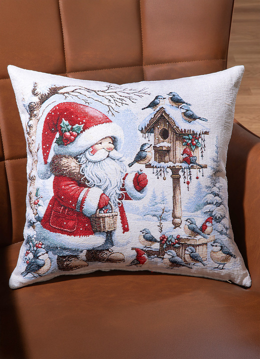 Decoratiekussens & slopen - kussensloop van de Kerstman, in Farbe KLEURRIJK